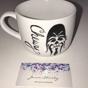 Chewbacca Hand painted and baked coffee mug